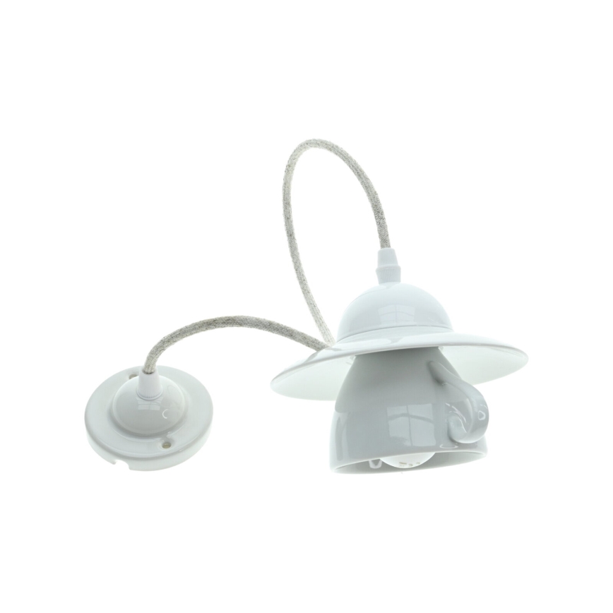 Bohemia-Design - Porcelāna lustra ar vadu 1xE27/60W/230V