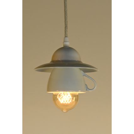 Bohemia-Design - Porcelāna lustra ar vadu 1xE27/60W/230V
