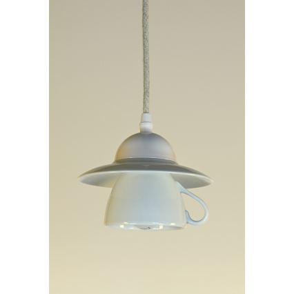 Bohemia-Design - Porcelāna lustra ar vadu 1xE27/60W/230V