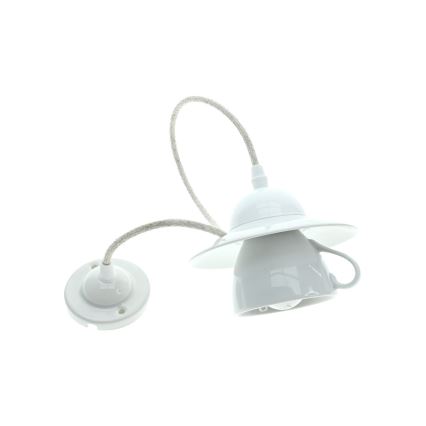 Bohemia-Design - Porcelāna lustra ar vadu 1xE27/60W/230V