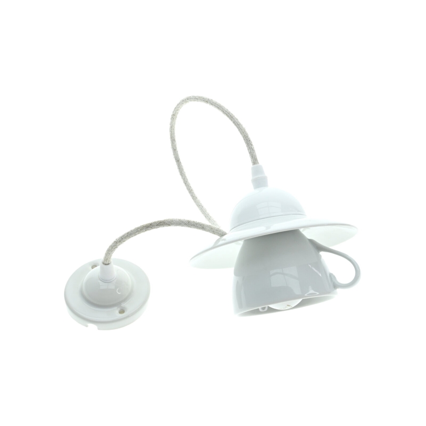 Bohemia-Design - Porcelāna lustra ar vadu 1xE27/60W/230V