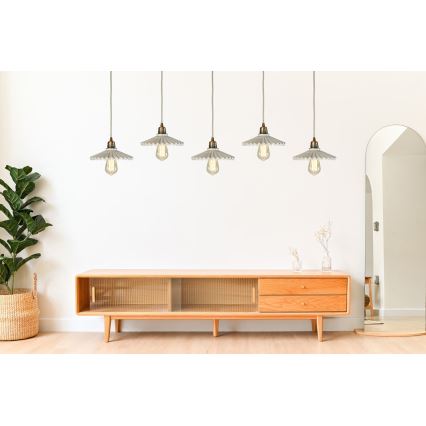 Bohemia-Design - Porcelāna pakaramā lampa ar vadu 1xE27/60W/230V