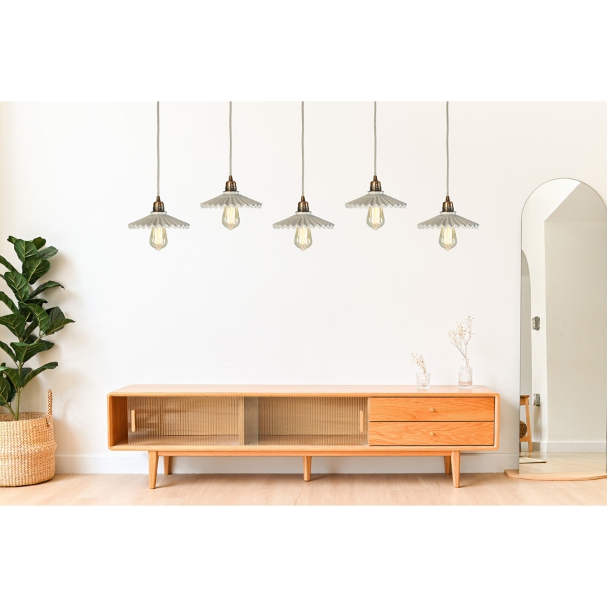 Bohemia-Design - Porcelāna pakaramā lampa ar vadu 1xE27/60W/230V