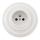 Bohemia-Design - Porcelāna retro mājas rozete ar rāmi 250V/16A balta
