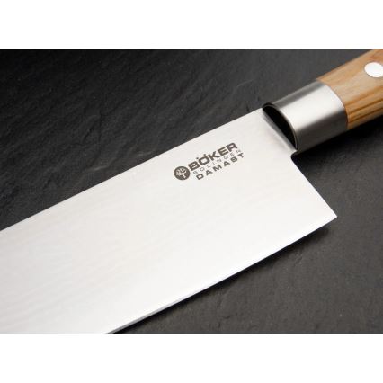 Böker - Damaskas virtuves nazis DAMAST OLIVE 21,2 cm no olīvkoka