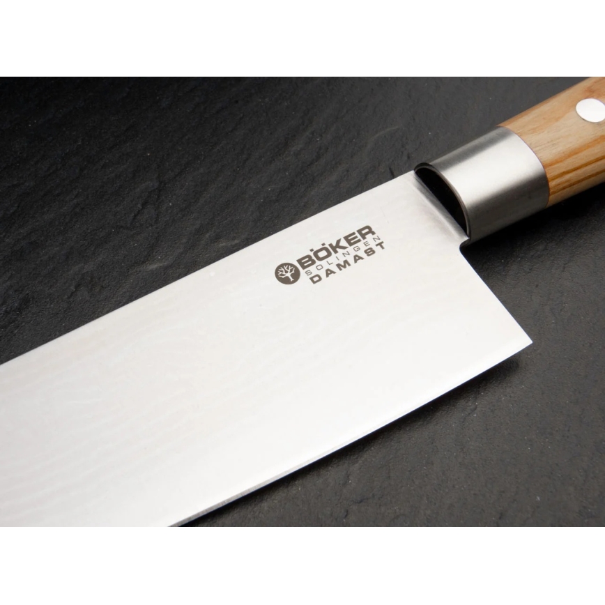 Böker - Damaskas virtuves nazis DAMAST OLIVE 21,2 cm no olīvkoka
