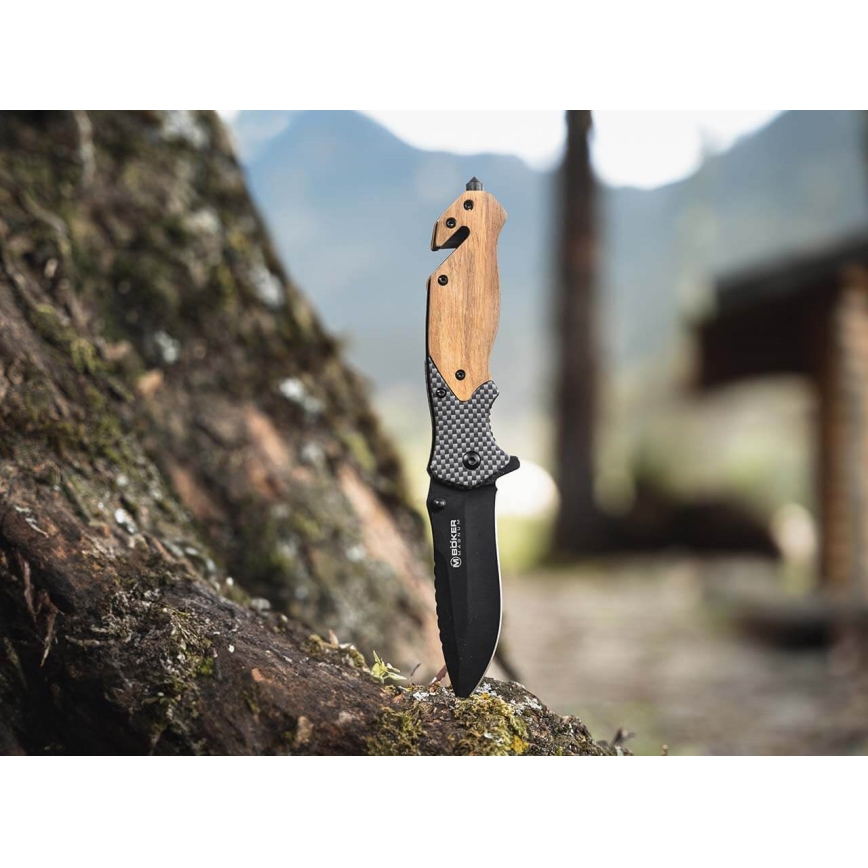 Böker - Kabatas nazis Magnum Blomkvist Olive 20,5 cm olīvkoks