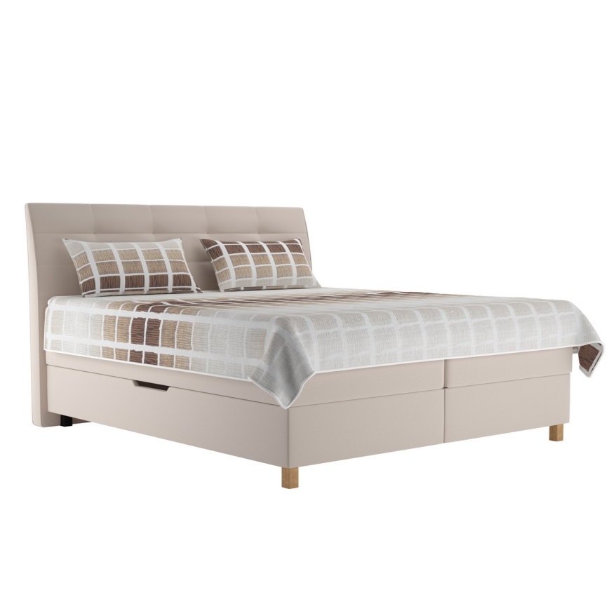 Boxspring gulta ar matraci BEA 160x200 cm bēša