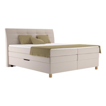 Boxspring gulta ar matraci BEA 180x200 cm bēša