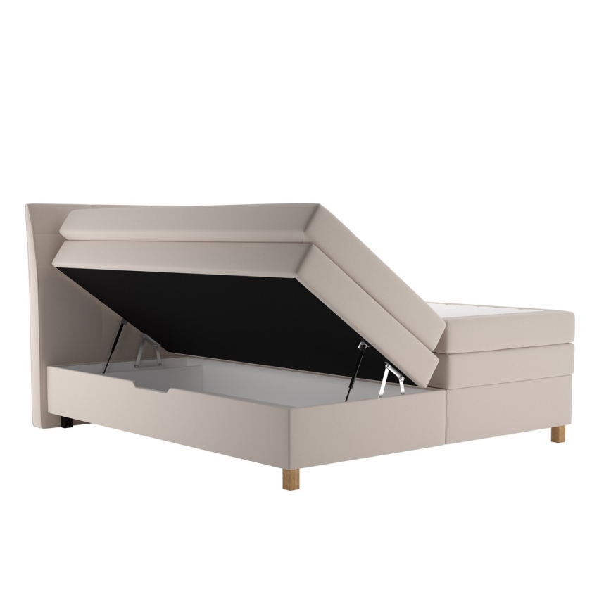 Boxspring gulta ar matraci BEA 180x200 cm, bēša