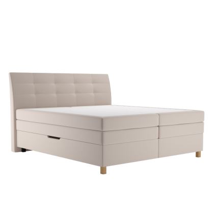 Boxspring gulta ar matraci BEA 180x200 cm, bēša