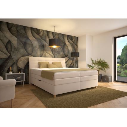 Boxspring gulta ar matraci BEA 180x200 cm bēša