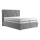 Boxspring gulta ar matraci un virsmatraci ELEN 160x200 cm pelēka