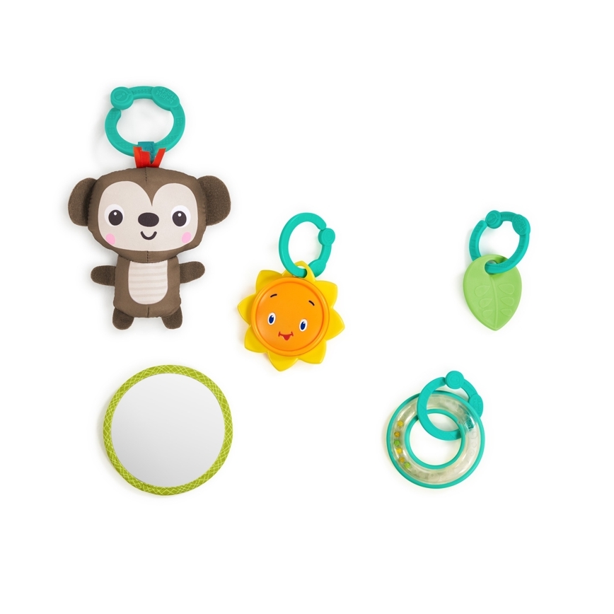 Bright Starts - Bērnu aktivitātes paklājiņš SAFARI tirkīza