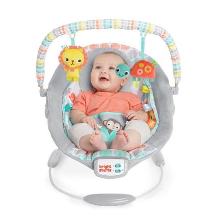 Bright Starts - Bērnu kustīgs guļamkrēsls ar mūziku WHIMSICAL WILD 3xLR14