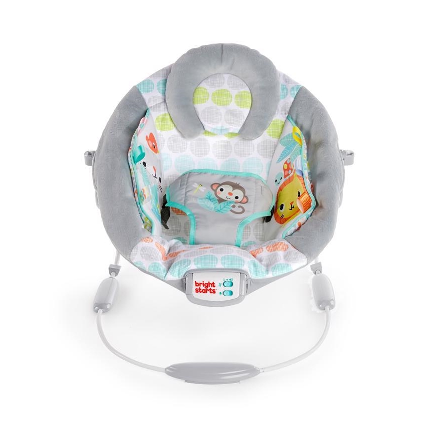 Bright Starts - Bērnu kustīgs guļamkrēsls ar mūziku WHIMSICAL WILD 3xLR14