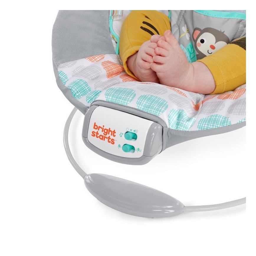 Bright Starts - Bērnu kustīgs guļamkrēsls ar mūziku WHIMSICAL WILD 3xLR14