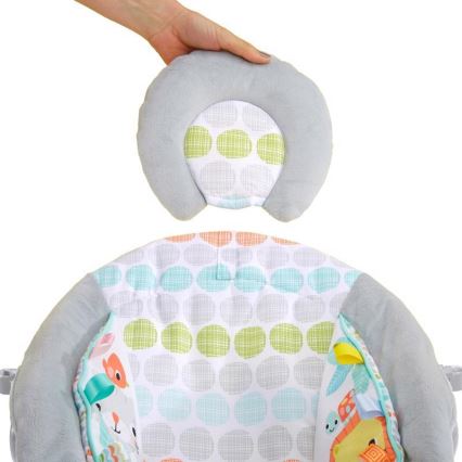 Bright Starts - Bērnu kustīgs guļamkrēsls ar mūziku WHIMSICAL WILD 3xLR14