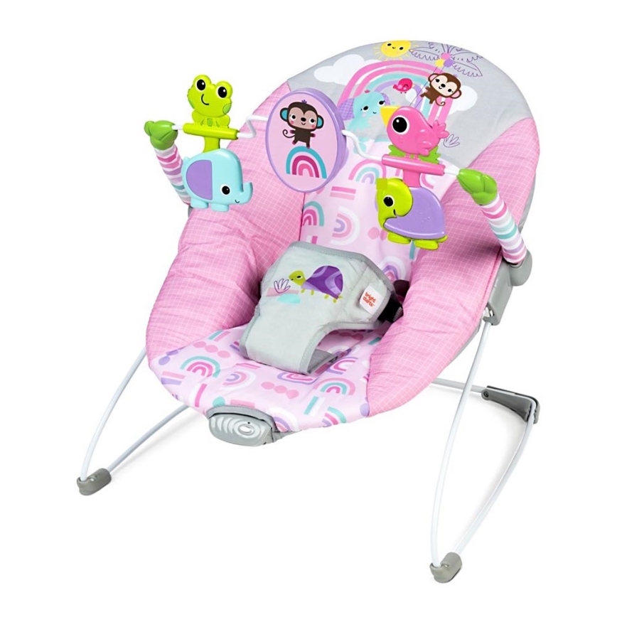 Bright Starts - Bērnu kustīgs šūpuļkrēsls PINK PARADISE 1xLR14