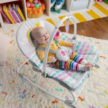 Bright Starts - Bērnu kustīgs šūpuļkrēsls ROSY RAINBOW 1xLR14