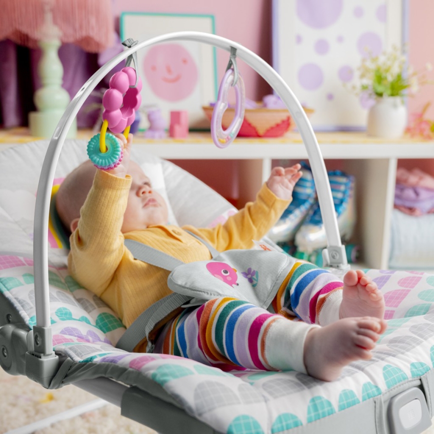 Bright Starts - Bērnu kustīgs šūpuļkrēsls ROSY RAINBOW 1xLR14