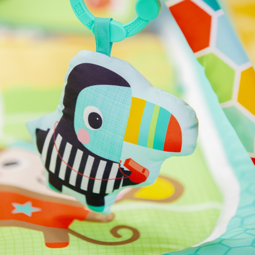 Bright Starts - Bērnu rotaļu paklājs OBALL GRIP & KICK 3xAA