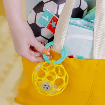 Bright Starts - Bērnu rotaļu paklājs OBALL GRIP & KICK 3xAA