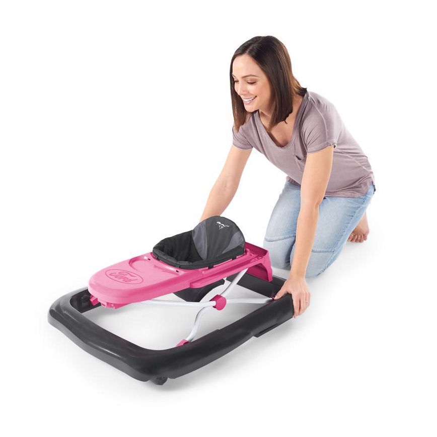 Bright Starts - Bērnu staigulītis 3 vienā FORD MUSTANG rozā