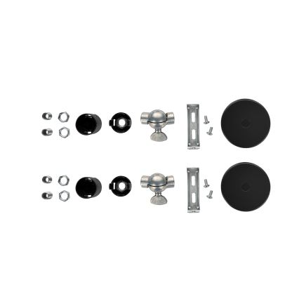 BRILAGI - 2x sienas gaismekļu komplekts WABI SABI 1xE14/40W/230V melns
