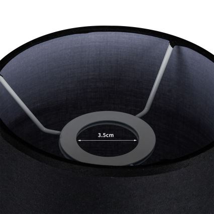 Brilagi - Abažūrs galda lampai TABLON E27 Ø 14 cm melns