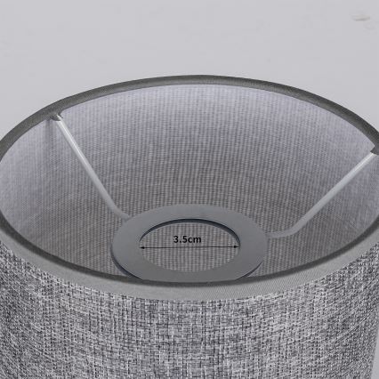 Brilagi - Abažūrs galda lampai TABLON E27, Ø 14 cm, pelēks