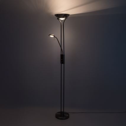 Brilagi - Aptumšojama stāvlampa SCARLETT 1xR7s/230W/230V + 1xG9/40W matēts hroms