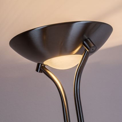 Brilagi - Aptumšojama stāvlampa SCARLETT 1xR7s/230W/230V + 1xG9/40W matēts hroms