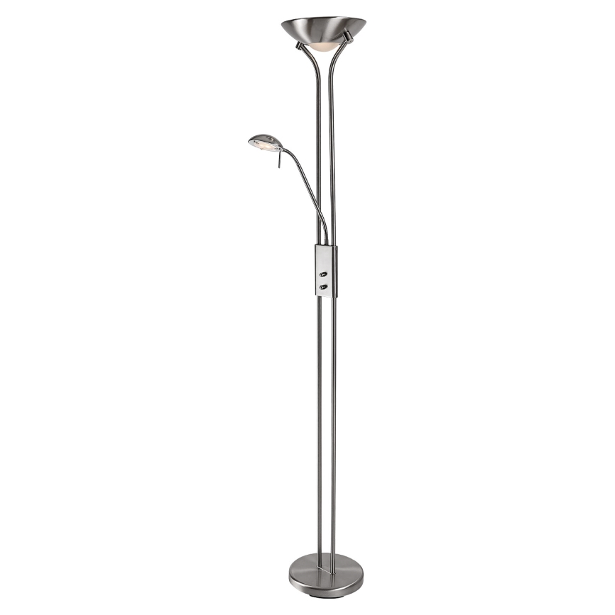 Brilagi - Aptumšojama stāvlampa SCARLETT 1xR7s/230W/230V + 1xG9/40W matēts hroms