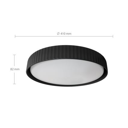 Brilagi - LED regulējama griestu lampa LUCIA LED/48W/230V 3000-6500K Ø41 cm melna + tālvadības pults