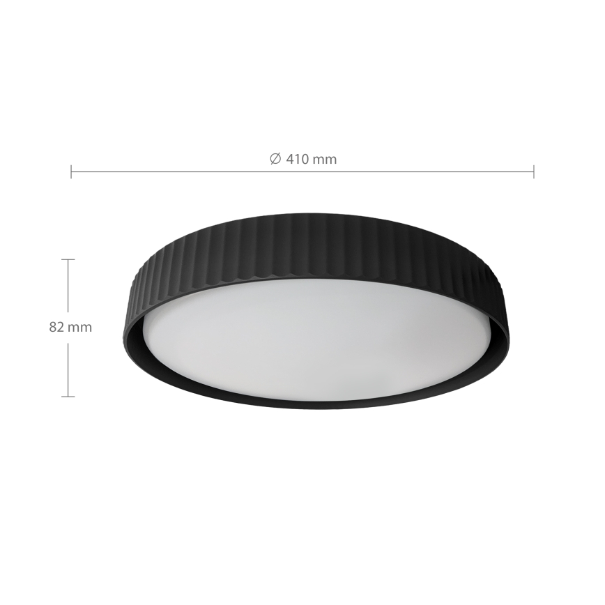 Brilagi - LED regulējama griestu lampa LUCIA LED/48W/230V 3000-6500K Ø41 cm melna + tālvadības pults