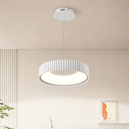 BRILAGI - LED aptumšojama lampa uz troses FALCON MODERN LED/30W/230V 3000–6000K Ø 40 cm balta + ar tālvadības pulti