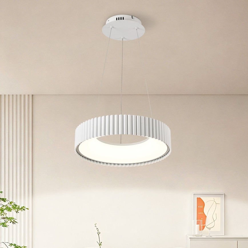 BRILAGI - LED aptumšojama lampa uz troses FALCON MODERN LED/30W/230V 3000–6000K Ø 40 cm balta + ar tālvadības pulti