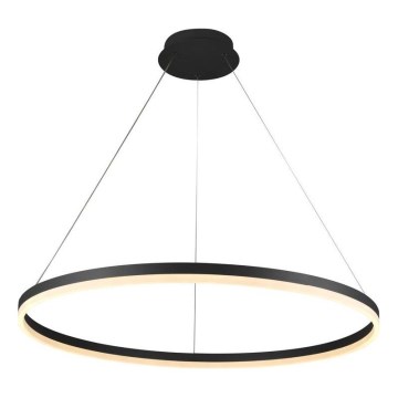 Brilagi - Aptumšojama LED lustra uz troses CIRCLE LED/55W/230V 3000-6500K Ø 80 cm melna + tālvadība
