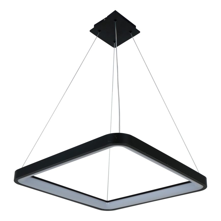 Brilagi - aptumšojama LED lustra uz troses FALCON SLIM LED/50W/230V 3000-6500K 50x50 cm melna + tālvadības pults