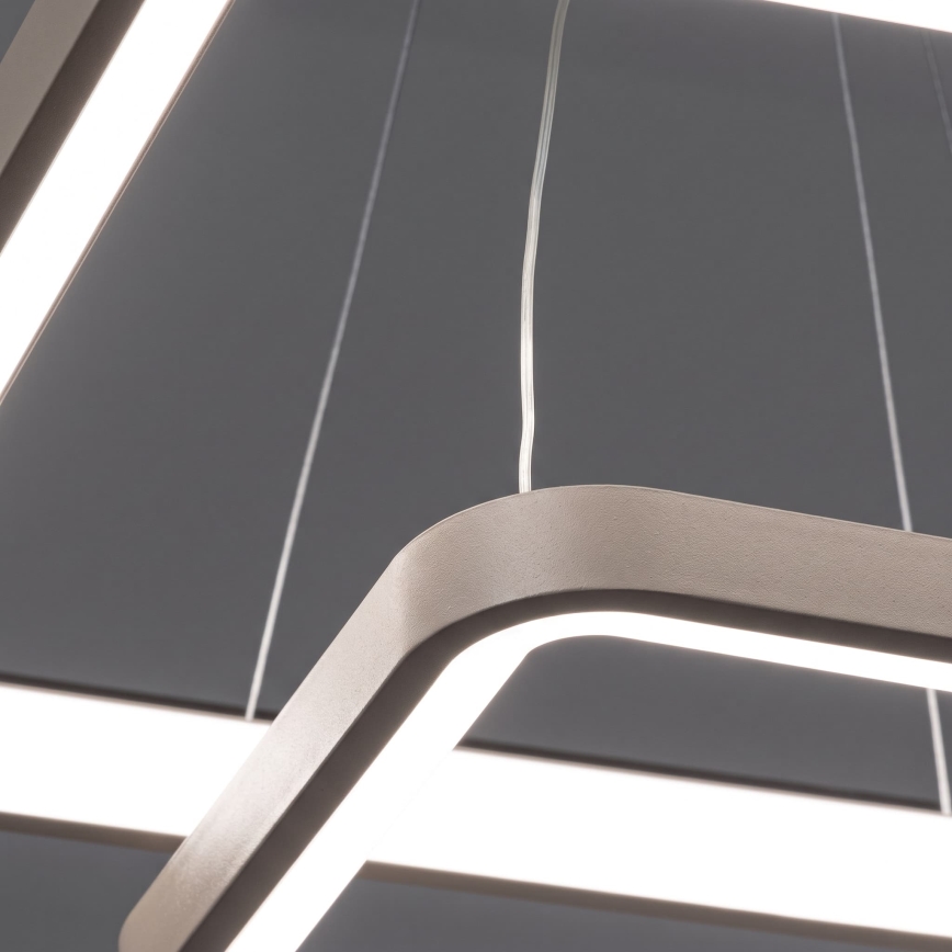 BRILAGI - regulējama LED lustra uz kabeļa FALCON SLIM LED/78W/230V 3000-6500K 50x50 cm bēša + ar tālvadības pulti