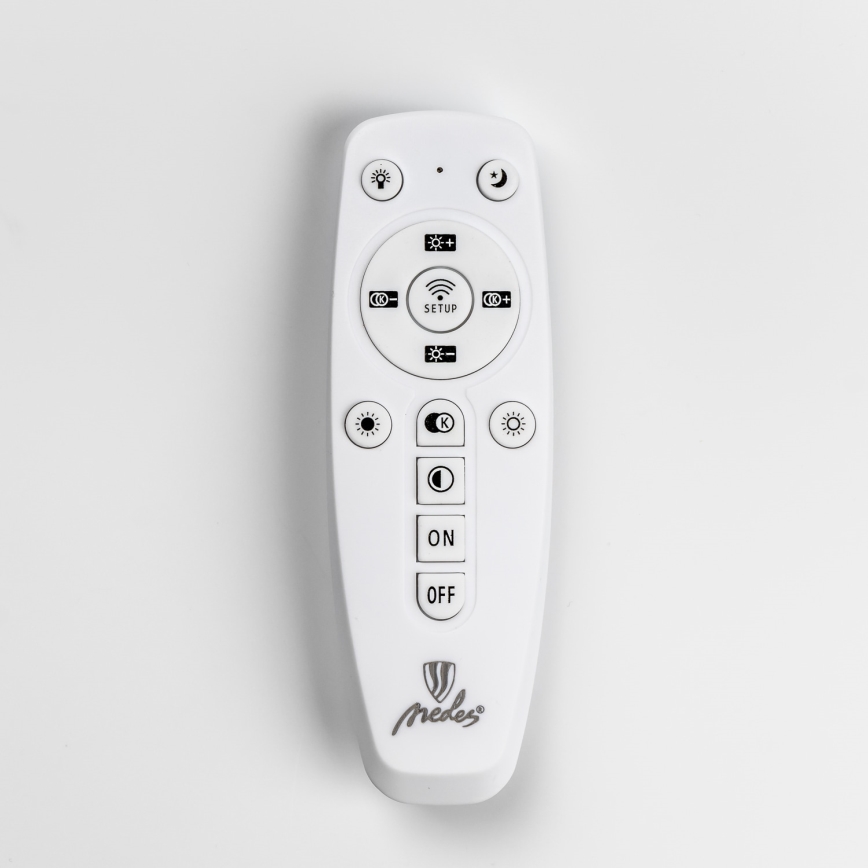 Brilagi - LED dimējams virsmas griestu lustrs ORBITS LED/50W/230V 3000-6500K melns + tālvadība