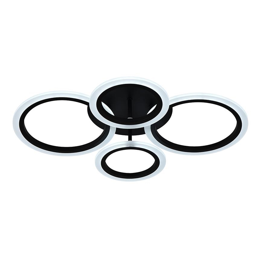 Brilagi - LED dimējams virsmas griestu lustrs ORBITS LED/50W/230V 3000-6500K melns + tālvadība