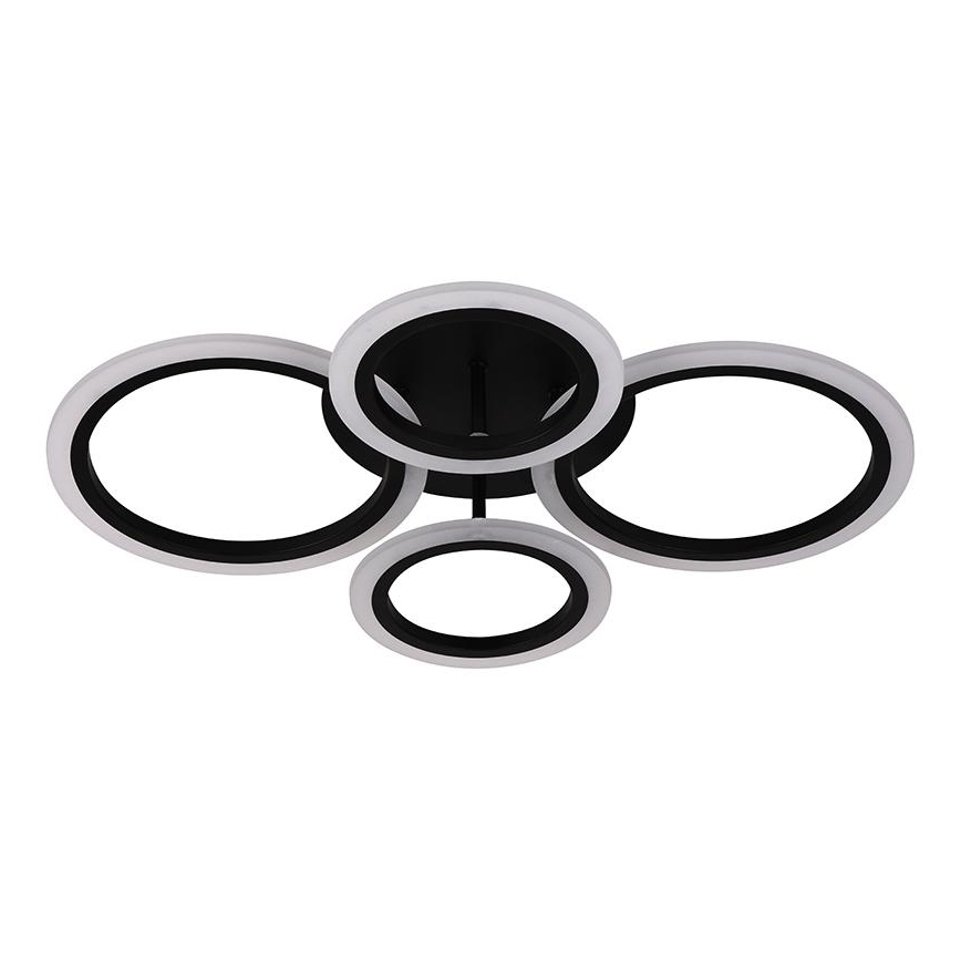 Brilagi - LED dimējams virsmas griestu lustrs ORBITS LED/50W/230V 3000-6500K melns + tālvadība