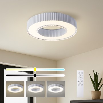 Brilagi - Aptumšojams griestu LED gaismeklis LUMIX LED/48W/230V 3000-6000K balts Ø 50 cm + tālvadība