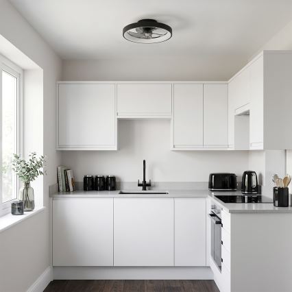 Brilagi - LED dimējams griestu ventilators LED/34W/230V Ø 50 cm melns + tālvadības pults