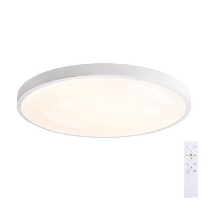 Brilagi - LED dimmējams griestu gaismeklis GLASS POOL DOUBLE LED/80W/230V 3000-6000K 60 cm balts + ar tālvadības pulti