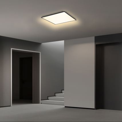 Brilagi - LED regulējama griestu lampa SLIMFRAME LED/36W/230V 45x45 cm 3000-6000K melna + tālvadības pults
