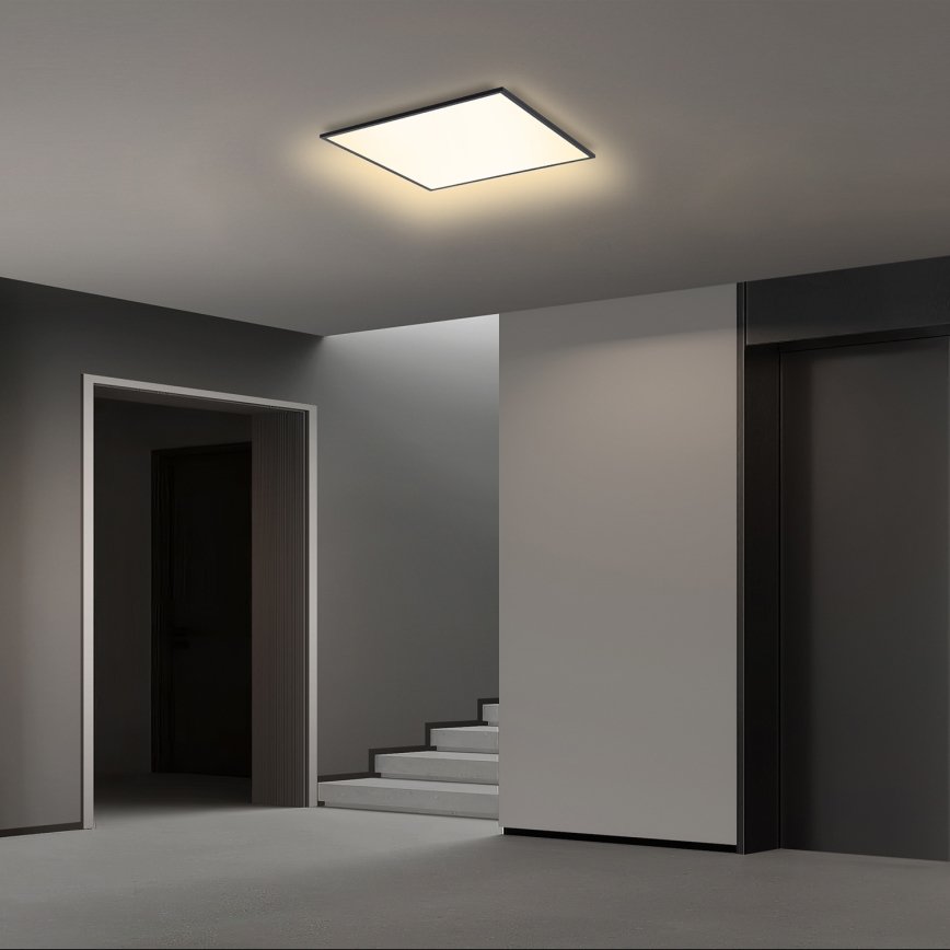 Brilagi - LED regulējama griestu lampa SLIMFRAME LED/36W/230V 45x45 cm 3000-6000K melna + tālvadības pults