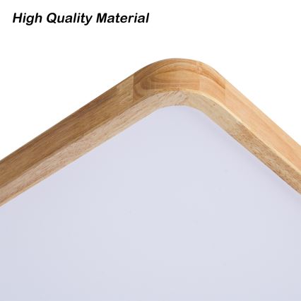 BRILAGI - LED dimmējamais griestu gaismeklis WOODLINE SQUARE LED/80W/230V 3000-6000K ozolkoka 60x60 cm + tālvadības pults